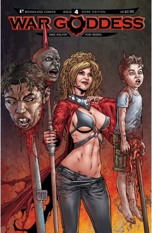 War Goddess 4B published by Boundless with cover art by Matt Martin
