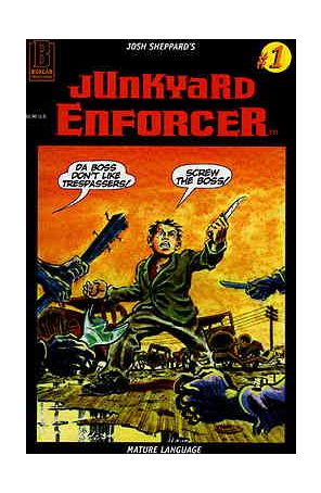 Junkyard Enforcer 1 published by Boxcar with cover art by Josh Sheppard