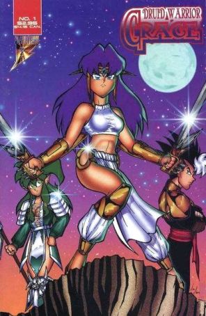 Druid Warrior Grace 1 published by Brainstorm with cover art by Thor Thorvaldson