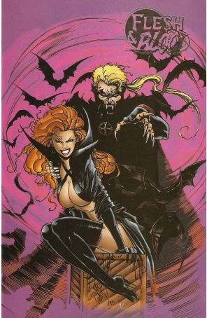 Flesh And Blood 1A published by Brainstorm with cover art by Jim Balent