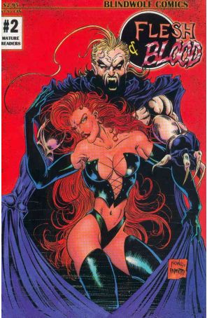 Flesh And Blood 2 published by Blindwolf with cover art by Franco Aureliani