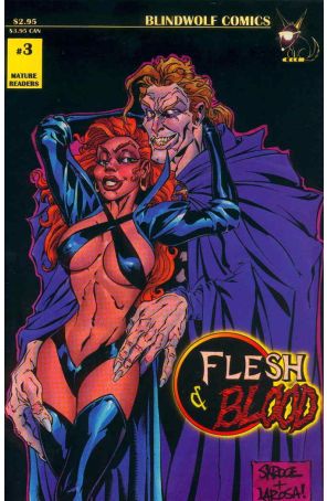 Flesh And Blood 3 published by Blindwolf with cover art by Steve Skroce