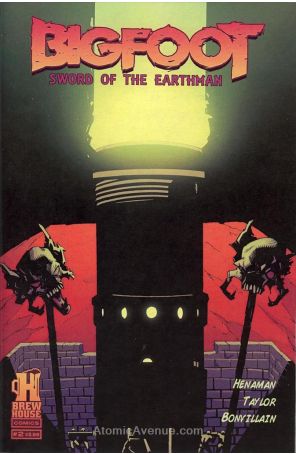 Bigfoot: Sword Of The Earthman 2 published by Brewhouse with cover art by Andy Taylor