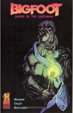 Bigfoot: Sword Of The Earthman 3 published by Brewhouse with cover art by Andy Taylor