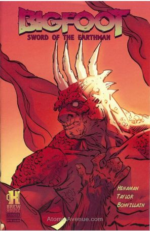 Bigfoot: Sword Of The Earthman 4 published by Brewhouse with cover art by Andy Taylor