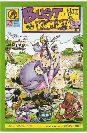 Bust-A-Nut-Komix 2 published by Bust-A-Nut with cover art by Travis Justin Hall