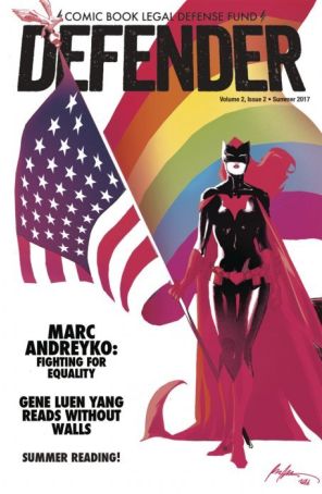 CBLDF Defender (Vol. 2) 2 published by CBLDF with cover art by Rafael Albuquerque