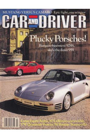 Car And Driver Magazine (Vol. 32) 1 published by CBS