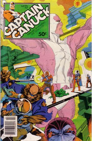Captain Canuck 13 (Newsstand) published by CKR with cover art by George Freeman