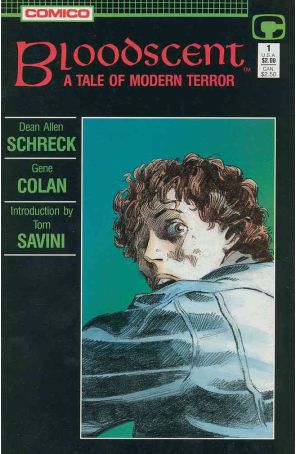 Bloodscent 1 published by COMICO with cover art by Gene Colan