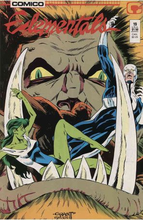 Elementals (Vol. 1) 19 published by COMICO with cover art by Grant Miehm