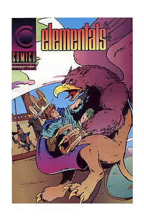 Elementals (Vol. 2) 18 published by COMICO with cover art by Bill Willingham