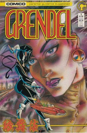 Grendel (2nd Series) 1 published by COMICO with cover art by Arnold Pander and Jacob Pander
