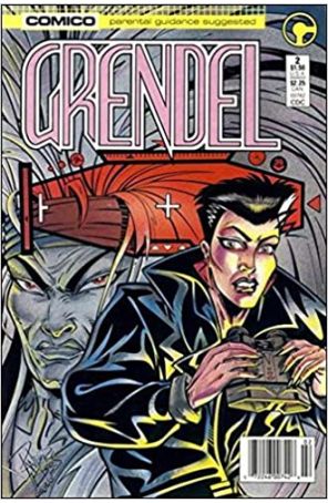 Grendel (2nd Series) 2 (Newsstand) published by COMICO with cover art by Arnold Pander and Jacob Pander