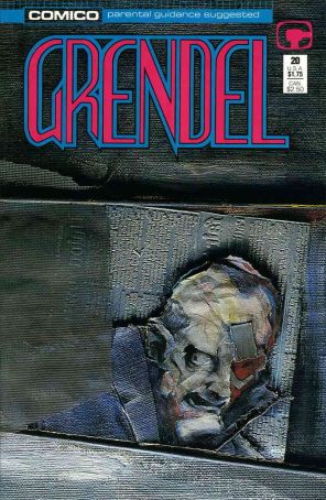 Grendel (2nd Series) 20 published by COMICO with cover art by Simon Tristam