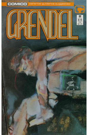 Grendel (2nd Series) 22 published by COMICO with cover art by Simon Tristam