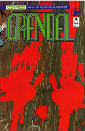 Grendel (2nd Series) 26 published by COMICO with cover art by Jay Geldhof