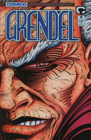 Grendel (2nd Series) 30 published by COMICO with cover art by John K. Snyder