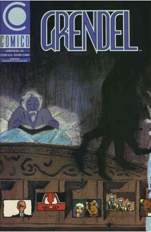 Grendel (2nd Series) 36 published by COMICO with cover art by Tim Sale