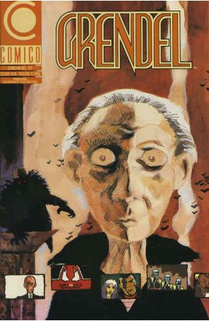 Grendel (2nd Series) 37 published by COMICO with cover art by Tim Sale