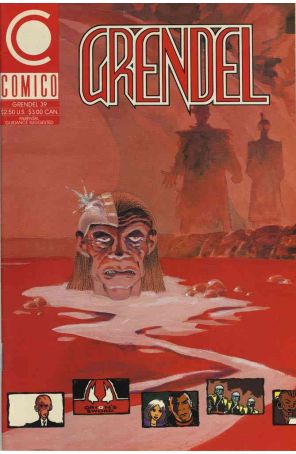 Grendel (2nd Series) 39 published by COMICO with cover art by Tim Sale