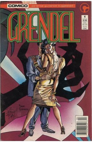 Grendel (2nd Series) 4 (Newsstand) published by COMICO with cover art by Arnold Pander and Jacob Pander