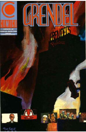 Grendel (2nd Series) 40 published by COMICO with cover art by Tim Sale