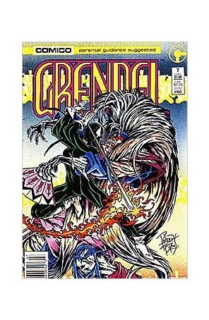 Grendel (2nd Series) 7 (Newsstand) published by COMICO with cover art by Arnold Pander and Jacob Pander