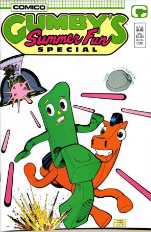 Gumby's Summer Fun Special 1 published by COMICO with cover art by Arthur Adams