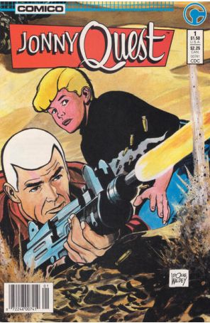 Jonny Quest (Comico) 1 (Newsstand) published by COMICO with cover art by Doug Wildey