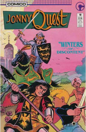 Jonny Quest (Comico) 10 published by COMICO with cover art by Marc Hempel