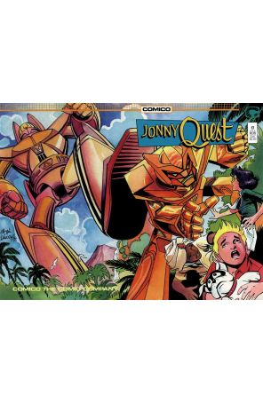 Jonny Quest (Comico) 17 published by COMICO with cover art by Marc Hempel