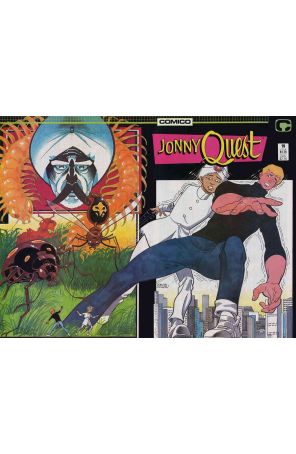 Jonny Quest (Comico) 19 published by COMICO with cover art by Ernie Colón