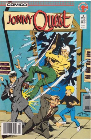 Jonny Quest (Comico) 2 (Newsstand) published by COMICO with cover art by Wendy Pini