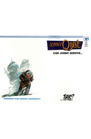 Jonny Quest (Comico) 27 published by COMICO with cover art by Marc Hempel