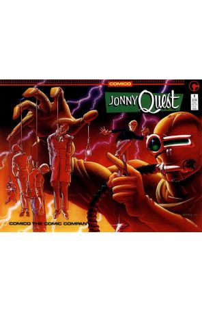 Jonny Quest (Comico) 8 published by COMICO with cover art by Ken Steacy