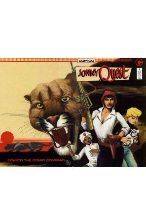 Jonny Quest (Comico) 9 published by COMICO with cover art by Timothy Truman