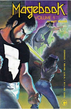 Magebook TPB 1 published by COMICO with cover art by Matt Wagner