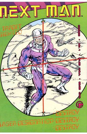 Next Man 1 published by COMICO with cover art by Vince Argondezzi