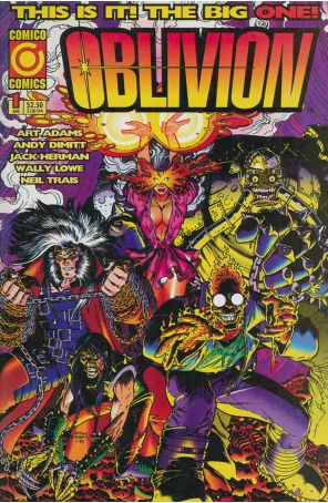 Oblivion 1 published by COMICO with cover art by Arthur Adams