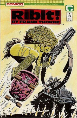 Ribit! 1 published by COMICO with cover art by Frank Thorne
