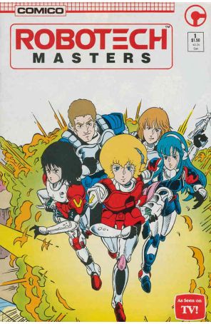 Robotech Masters 1 published by COMICO with cover art by Neil Vokes