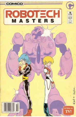 Robotech Masters 10 published by COMICO with cover art by Neil Vokes