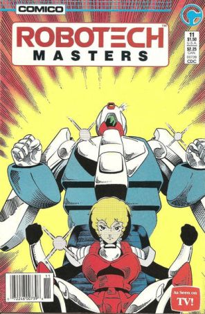 Robotech Masters 11 (Newsstand) published by COMICO with cover art by Neil Vokes