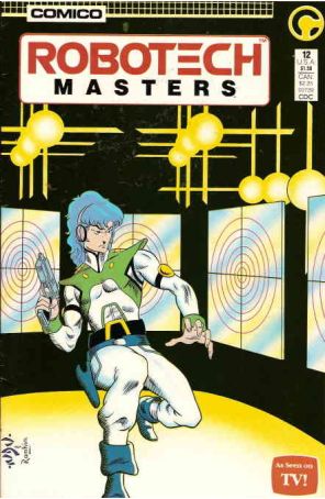 Robotech Masters 12 published by COMICO with cover art by Neil Vokes