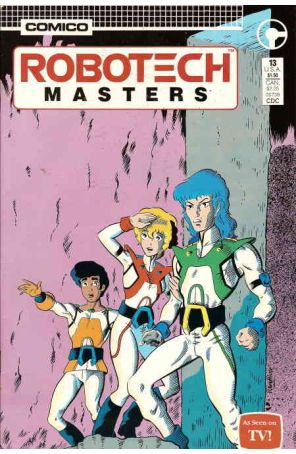 Robotech Masters 13 published by COMICO with cover art by Neil Vokes