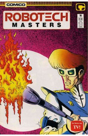 Robotech Masters 16 published by COMICO with cover art by Neil Vokes