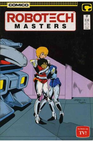 Robotech Masters 17 published by COMICO with cover art by Neil Vokes