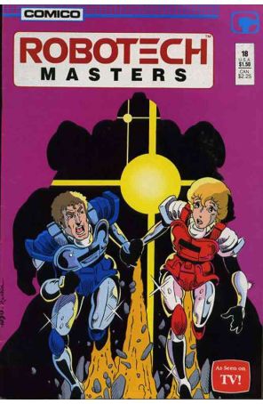 Robotech Masters 18 published by COMICO with cover art by Neil Vokes