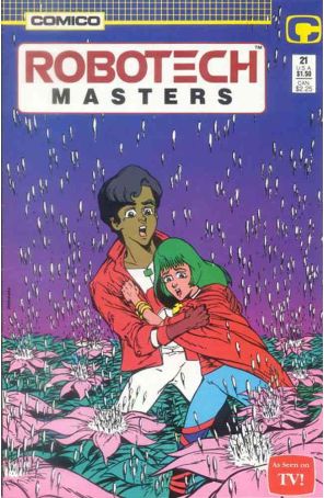 Robotech Masters 21 published by COMICO with cover art by Dave Dorman